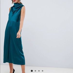 ASOS green formal jumpsuit